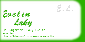 evelin laky business card